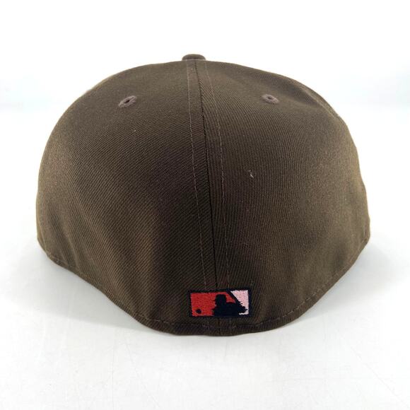 New Era San Diego Padress Stadium Peach Brim Fitted Hat Size 7 5/8 - Picture 3 of 8